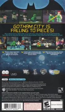 LEGO Batman - The Videogame (EU) box cover back